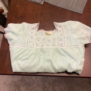 Teal vintage nightgown